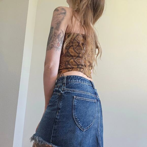 h:ours brown python tube top - Picture 3 of 8